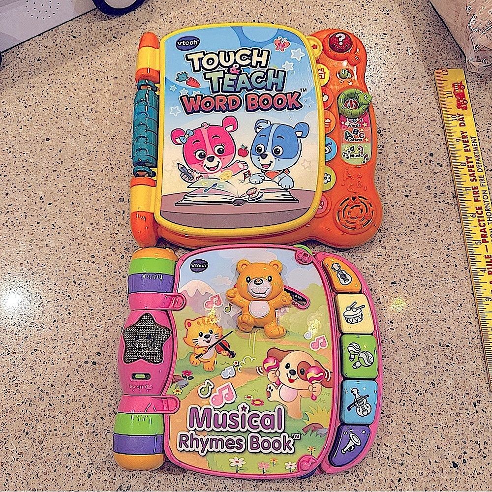 VTech Musical Rhymes Book And Touch & Teach Word Book Educational Toys 1667/1416